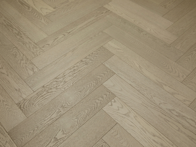 European Oak Herringbone Collection - Sky